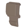 BUTTON - PUSH, ELECTRIC COVER, BROWN STONE