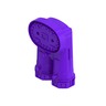 RECEPTACLE - HEAVY, 4 CAVITY, HVR 200, RSB, VIOLET