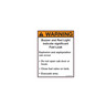 LABEL - MISCELLANEOUS DISPLAYS - SAFETY DEVICE, LABEL WARNING LIQUEFIED NATURAL GAS