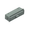 LOUVER - DIRECTIONAL, OUTLET DUCT, AC, DIRECTIONAL, HVAC, SLATE GRAY
