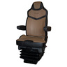 SEAT - FRONT, PINNACLE, BLACK DURA LEATHER, BROWN DURA LEATHER