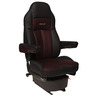 SEAT - LEGACY LO, HIGH BACK, LUMBAR, BLACK/BURGUNDY DURA LEATHER