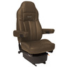SEAT - LEGACY LO, HIGH BACK, BROWN DURA LEATHER