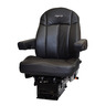 SEAT - LEGACY SILVER, MID BACK, 2W AIR LUMBAR, BLACK ULTRA LEATHER