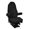 SEAT - HERITAGE LO SUSPENSION, 20 HIGH BACK, 15D, BLACK TUFFTEX CLOTH