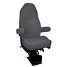 SEAT - HERITAGE SILVER, HIGH BACK, 20, 15D, GRAY TUFFTEX CLOTH