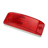 LAMP - CLEARANCE/MARKER, LED, RED, TURTLE BACK