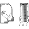PLUG - 54 CAVITY, MICRO QUADLOCK SYSTEM,23-13304-319, NATURAL