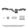 KIT EXHAUST MANIFOLD 3 PC HIGH MOUNT SERVICE S60