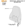 BACKREST ASSEMBLY - SEAT, LEFT HAND, WITHOUT COVER, L2, ISRI CASCADIA