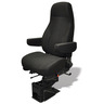 SEAT ASSEMBLY - COMPLETE, CAPTAIN, HIGH BACK, CLOTH BLACK WITH ARMS