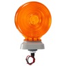 SIGNAL - STAT, DUAL FACE, KNOCK DOWN, INCAN., YELLOW/YELLOW ROUND, 1 BULB, YELLOW, 2 WIRE, PEDESTAL LIGHT