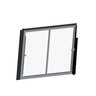 HDX DRIVERS WINDOW - BLACK FINISH, LAMINATED, TINTED, WITH 2