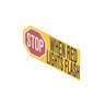 DECAL - SCHOOL BUS, LETTERING/WARNING LABEL - STOP WHEN RED LIGHTS FLASH, KEY