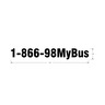 DECAL - PHONE NUMBER, MY BUS