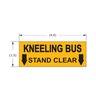 LABEL - KNEELING BUS - STAND CLEAE, BLACK/SAFETY YELLOW