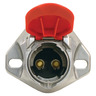 DUAL-POLE SOCKET WITH RED LID